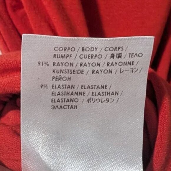 Mcq Alexander Mcqueen | Twisted Drape Dress in Terracotta Orange - Picture 8 of 12